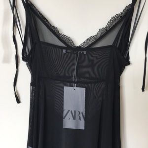 Long-length sheer dress